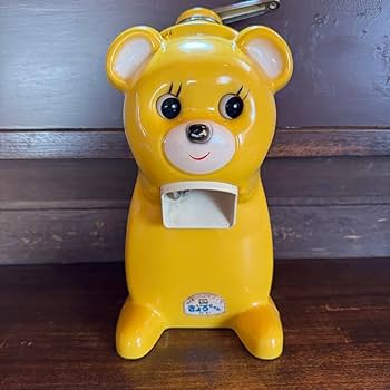 ◇当時物 激レア きょろちゃん かき氷機 ABF-100 イエロー 昭和レトロ Amazon.co.jp: 昭和レトロ きょろちゃん 黄色 イエロー かき氷機